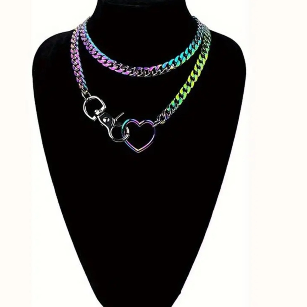 Multi-Layer Cuban Chain Y-Shaped Necklace - New Jk Spice Street Style - Picture 2 of 6